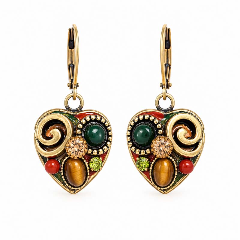 Evergreen Heart Earrings