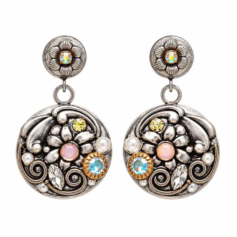 Silverlining Double Circle Earrings