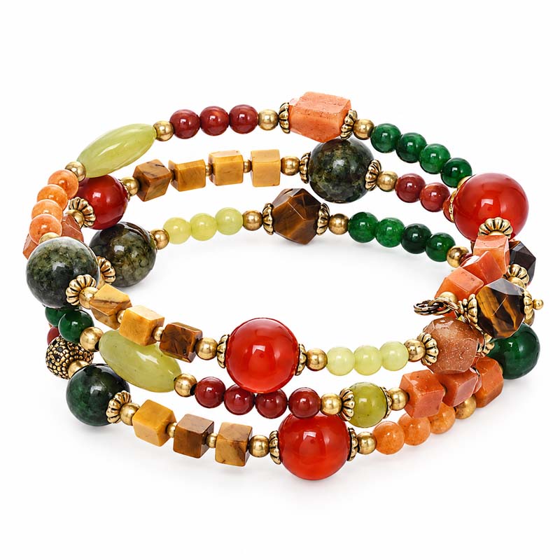 Evergreen Beaded Bracelet