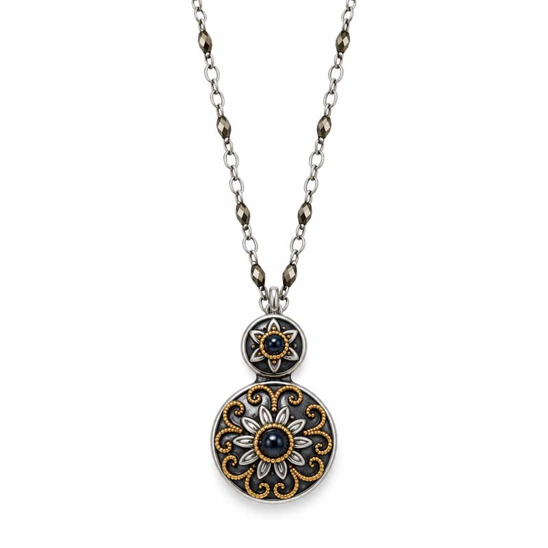 Metallika Double Circle Necklace