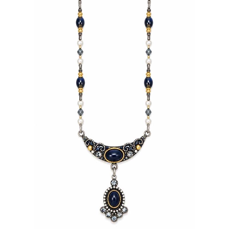 Metallika Crescent Dangle Necklace
