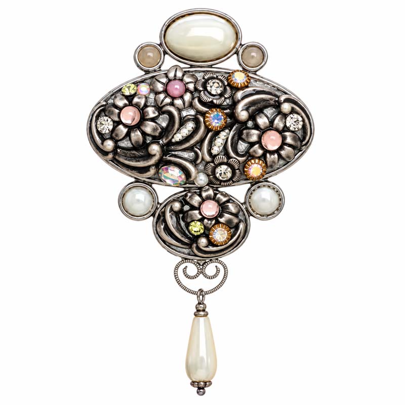 Silverlining Ornate Brooch