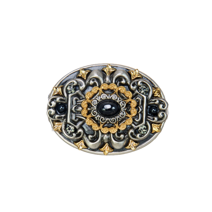 Metallika Oval Brooch