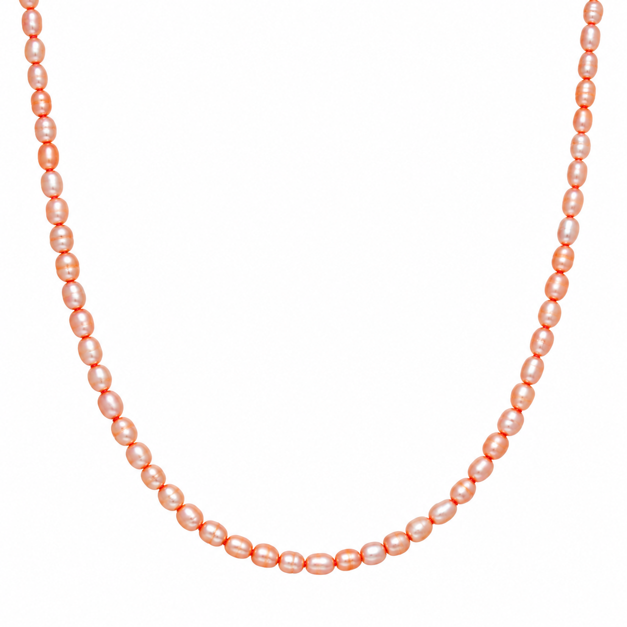 Warm Pearl Beaded Necklace