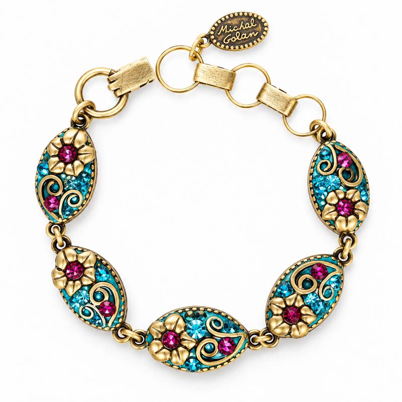 Teal Charm Bracelet