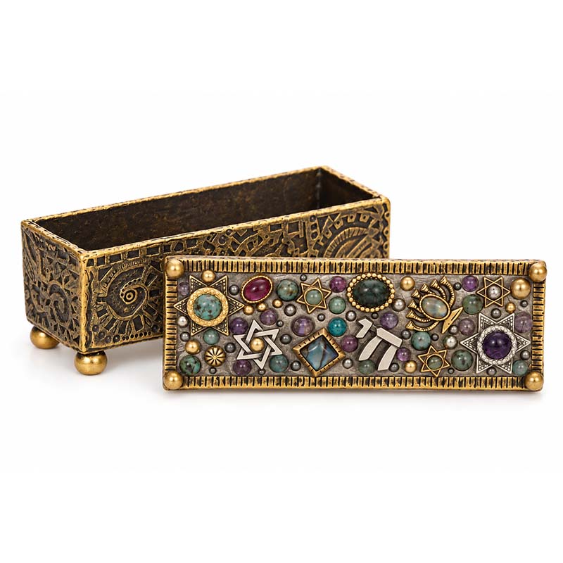 Gemstone Judaica Jewelry Box